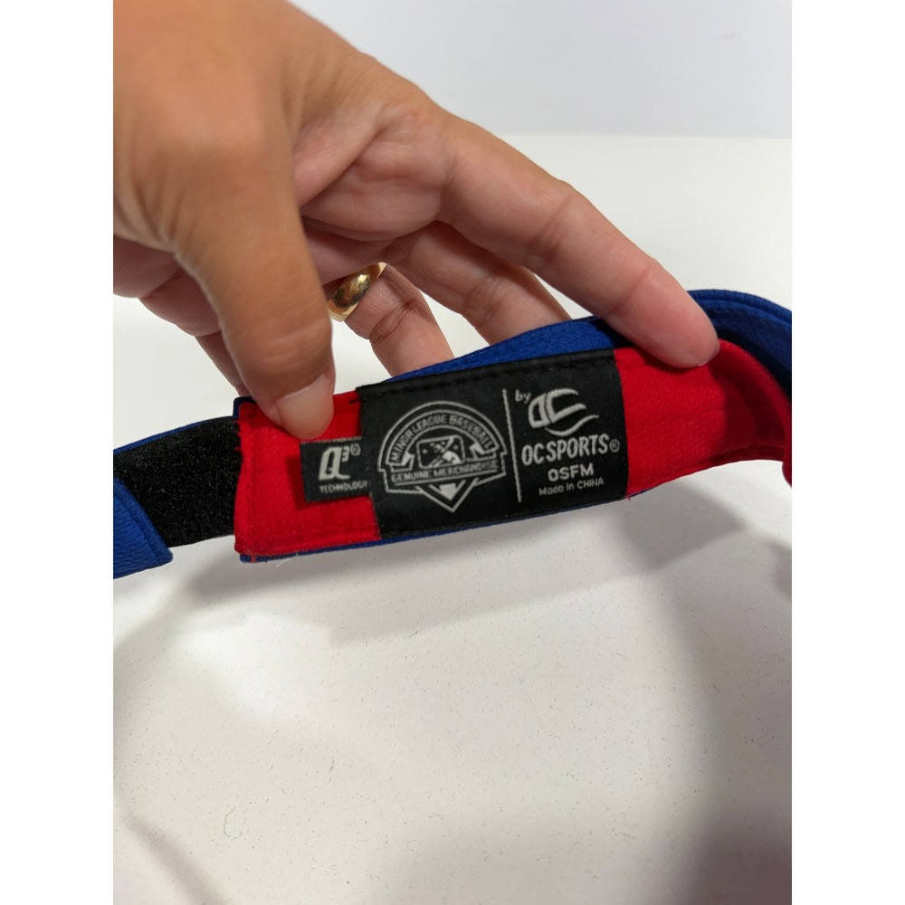 OC Sports Stockton Ports MiLB Baseball Visor Blue Red White Adjustable OSFM - Picture 6 of 7